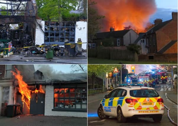 The scene of the fire in West Boldon. Pictures: Ian David Kirby, John Alderson, Rachel McDonald, Paul Taylor.