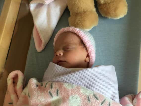 Amelia Anne Horner, born on Monday, May 6 at Sunderland Royal Hospital.
