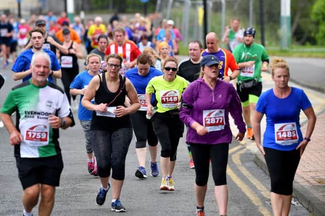 Runners taking part in the 2018 Sunderland 10k.