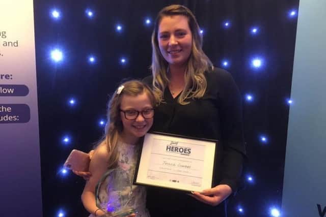 Jessica Combes with her mum Cheryl Furlong.