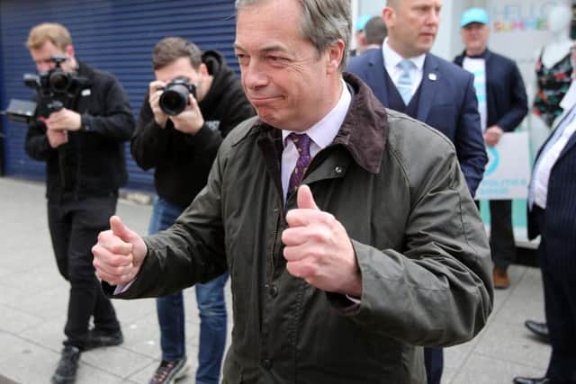 Nigel Farage in Sunderland.