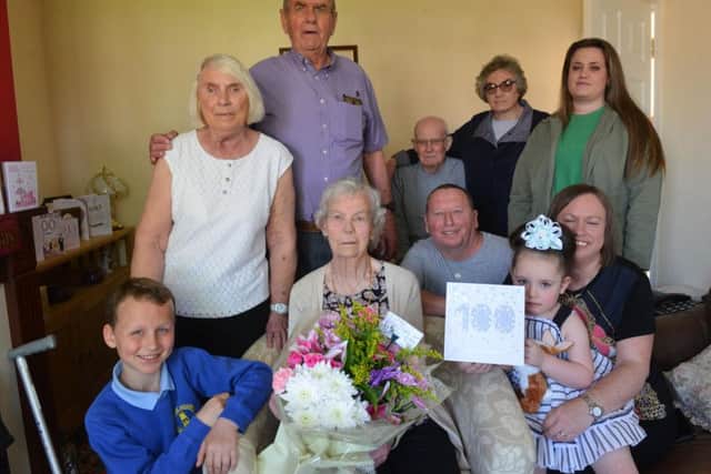 Dolly Wise was surrounded by her family as she reached her 100th year.