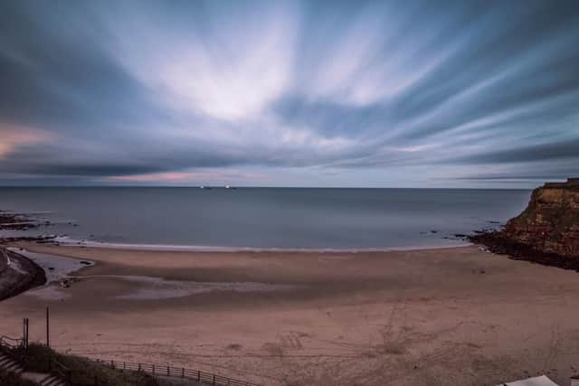 This small, sandy beach, also near Tynemouth, is sheltered by cliffs and grassy banks.