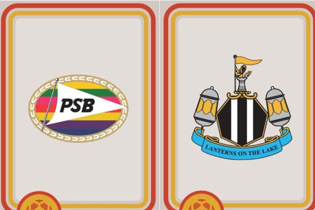 Pet Shop Boys and Lanterns On The Lake have their own crests as part of the Bands F.C. art project.