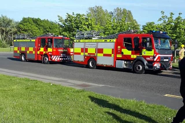 Fire engines at the scene. Picture: Mary Cartwright