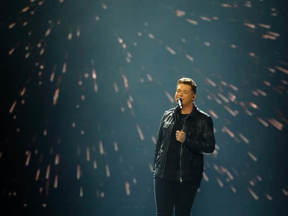 Michael Rice sings at Eurovision.