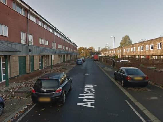One person have been taken to hospital after a flat fire at Arklecrag in Washington. 
Image by Google Maps.