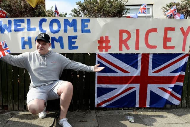Michael received a hero's welcome on return to Hartlepool