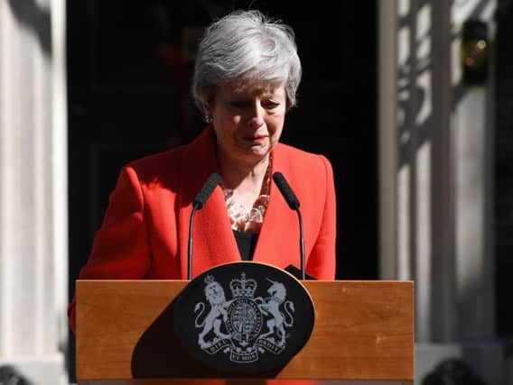 Theresa May announces her departure date in Downing Street today