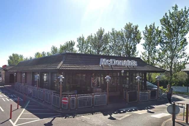 McDonald's at Wessington Way, Sunderland. 
Image by Google Maps.