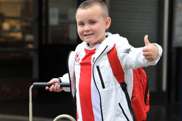 Six-year-old Olly Malcolm is set for his first Wembley experience.
