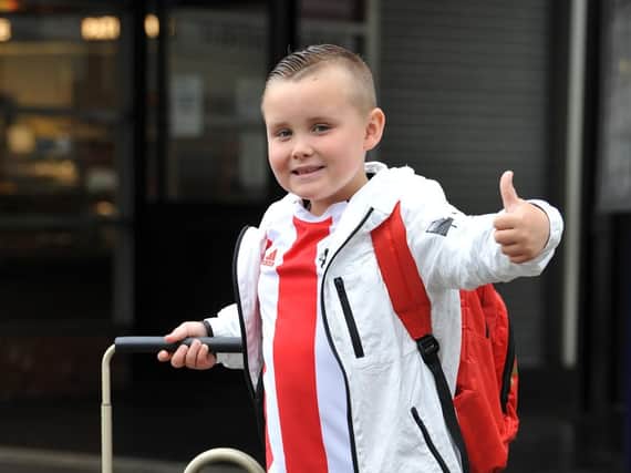 Six-year-old Olly Malcolm is set for his first Wembley experience.