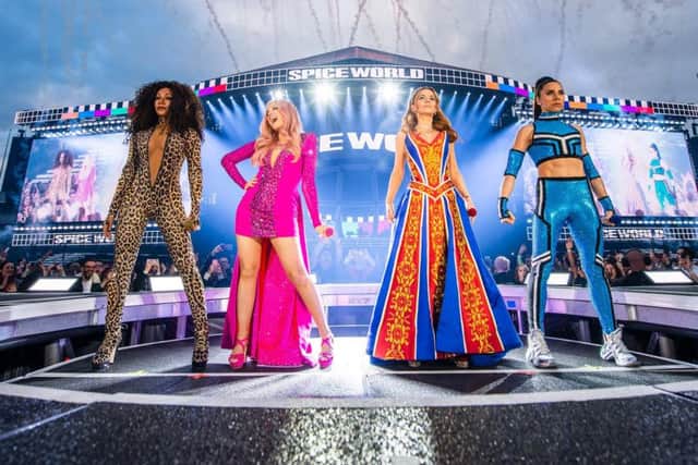 The Spice Girls have been dogged by sound problems at the first two concerts of their big reunion tour. Pic: Andrew Timms/PA Wire.