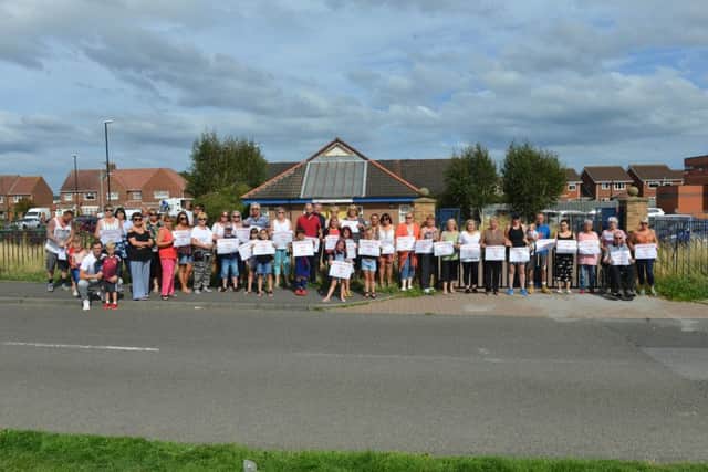 Silksworth residents have protested over plans to open accommodation for young people.