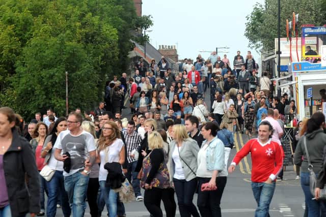 Fans heading to a gig at the Stadium of Light. Will you be going to see Spice Girls next week?