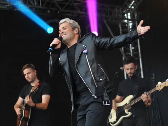 Joe McElderry performing at last year's Chloe and Liam Together Forever concert in South Shields.