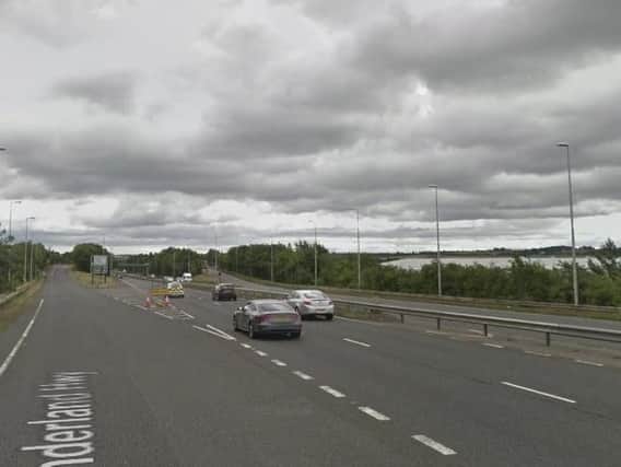 The A1231 is currently closed. Picture by Google.