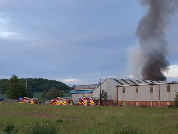 Four fire engines were called to the incident. Picture by James Fairweather