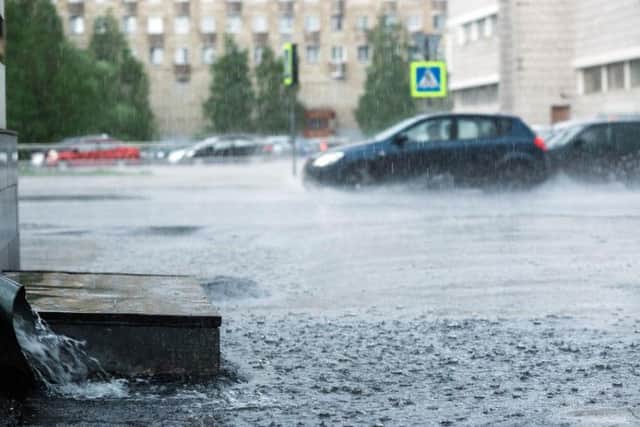 The Met Office has issued a yellow weather warning for heavy rain across parts of the North East today
