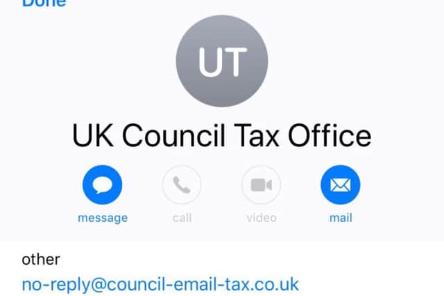 The email claims to be from the council tax branch of the HMRC (Photo: JPIMedia)