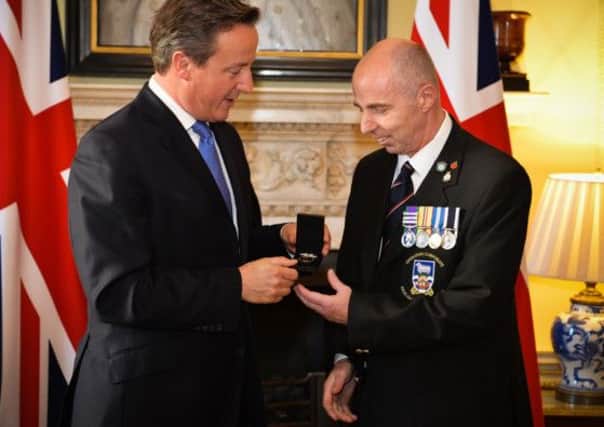 Military Veterans of the Falklands War were awarded the South Atlantic Medal in recognition of their service during and after the 1982 Conflict. The Medal Presentation took place in Number 10 where each recipient was presented by the Prime Minister.