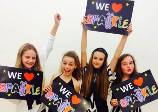 Girl group Sparkle who have reached the area finals of Open Mic UK