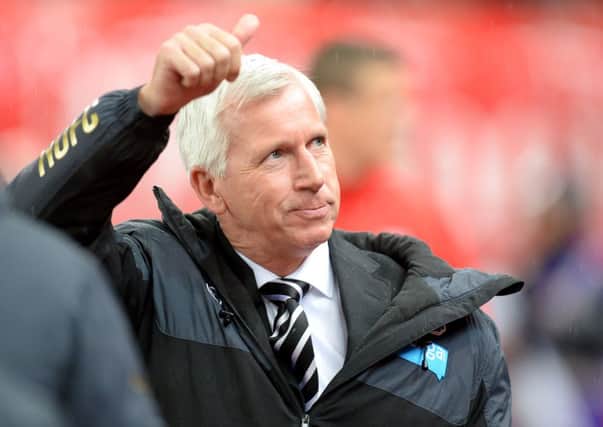 THUMBS UP: Newcastle United manager Alan Pardew