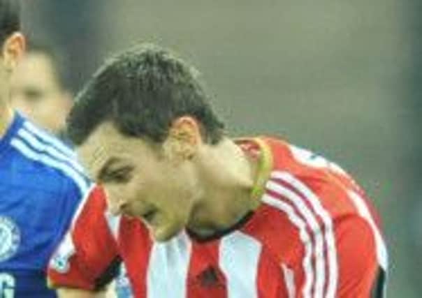 RETURN: Adam Johnson  in action for Sunderland at The Stadium of Light against Chelsea. Picture by FRANK REID