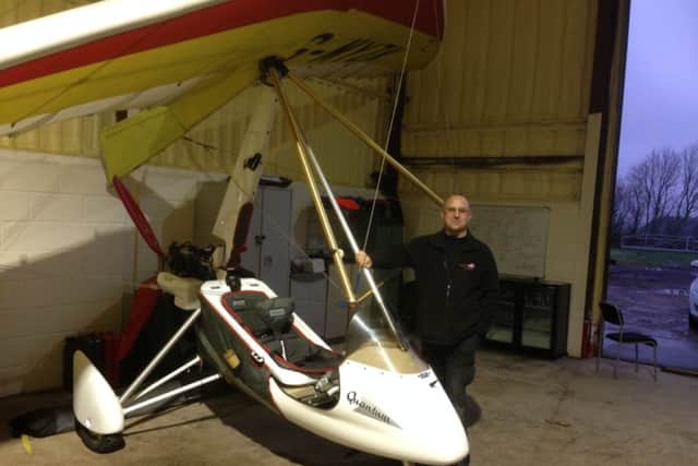 MICROLIGHT MAN: Gordon Wilson who is opening a flying school