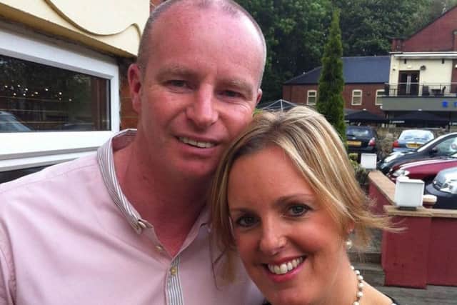 Cancer victim Shaun Dixon with his wife Lizzie.