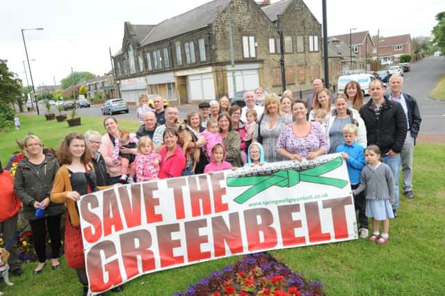 Springwell Village residents campaigning to save the greenbelt