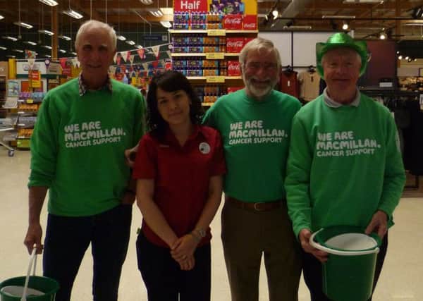 Volunteers  at a Macmillan Cancer Support event.