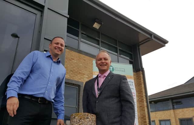Operations manager Stuart Johnson, left, with the Profound Group chief executive, Paul Champion