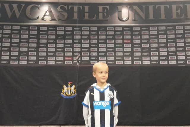 Robert met his Newcastle United heroes on a VIP day at St James's Park.