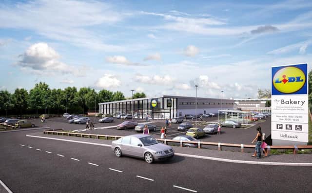 An image of what a new Lidl supermarket could look like on land south of North Hylton Road