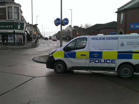 Police activity in Chichester, South Shields.