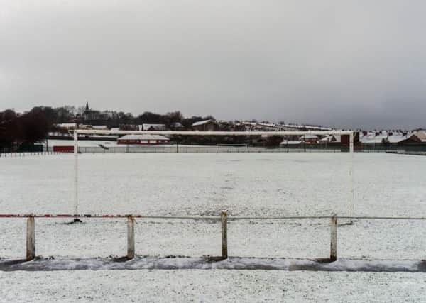 Snow forced off last month's Murton- Richmod Town game. More postponements are certain for tomorrow
