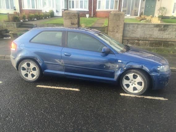 A photo of the car believed to be involved in the incident, issued by Cleveland and Durham Road Policing Unit.