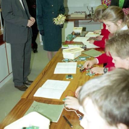 FILE PIC  May 1994   
Princess Ann opens new school.   Princess Royal at Tonstall School, Ashbrooke Road.  Sunderland  High School.  see 27 May 1994  Photographer TC old ref number 22645