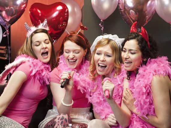 Women enjoying a hen party - but stags spend more on their last night of freedom.