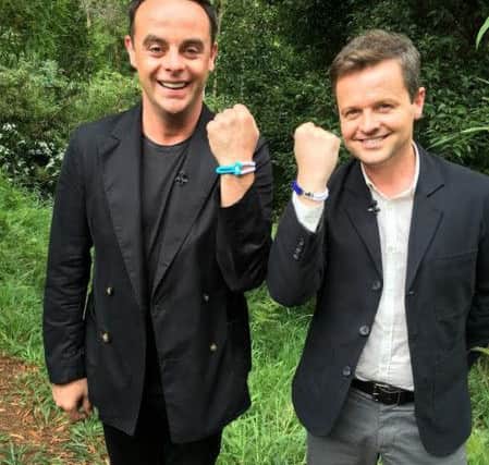 Ant n Dec with their Unity Bands