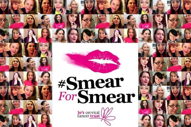 The women taking part in #SmearForSmear.