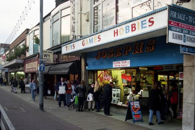 Joseph's Toy Shop, Holmeside, shortly before closure in 1997.