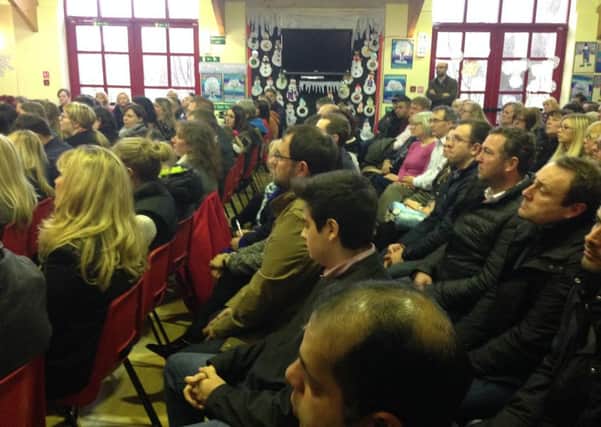 Hundreds of people attending today's meeting about the future of Sunderland High School.