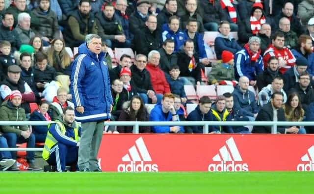 Sam Allardyce watches from the touchline against Bournemouth