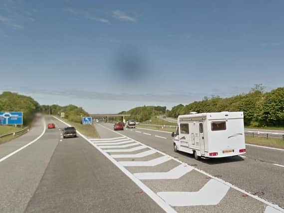 The A1(M) in Durham. Image copyright Google Maps.