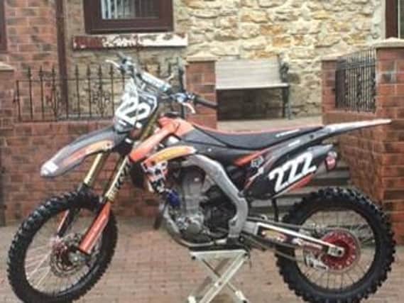 The photo of the bike stolen from Bog Row in Hetton.