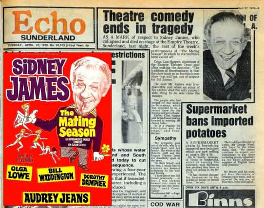How the Echo reported Sid's death.