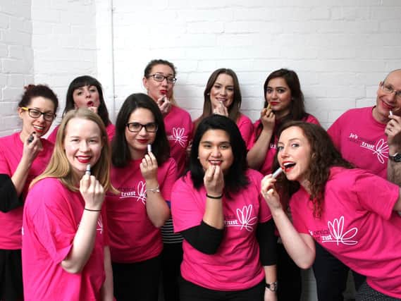 The team from Jo's Trust taking part in #SmearForSmear.