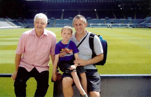 Norman Humphries, left, with son Gavin and his grandson Oliver.